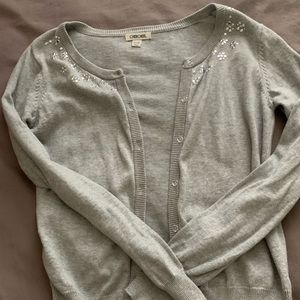 cherokee gray cover up sweater